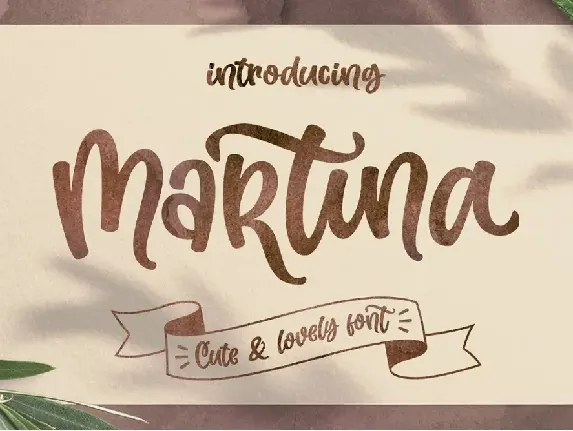 Martina font