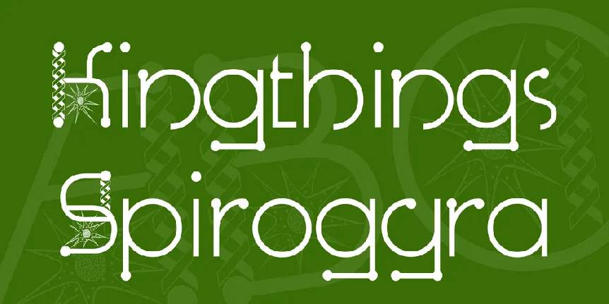 Kingthings Spirogyra font