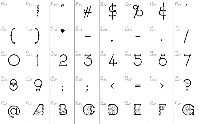 Kingthings Spirogyra font