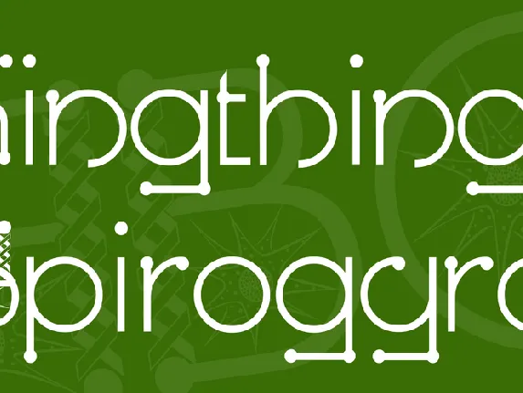 Kingthings Spirogyra font