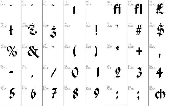 Paganini font