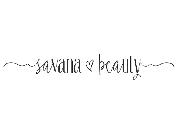 Savana Beauty Demo font