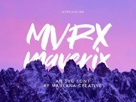 MVRX Maverix font