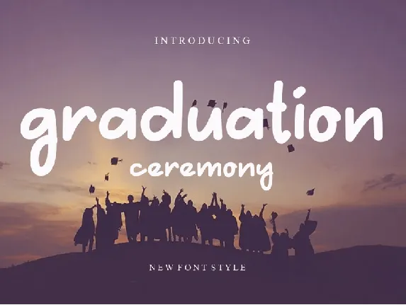 Graduation Cerenony font