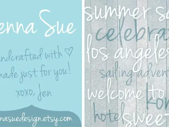 Jenna Sue font