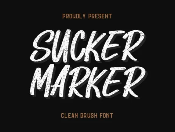 Sucker Marker font