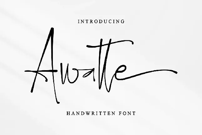 Awatte font