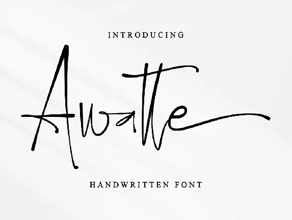 Awatte font