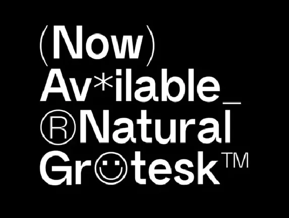 Non Natural Grotesk Family font