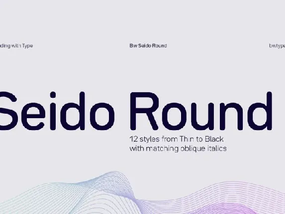 Seido Round Family font