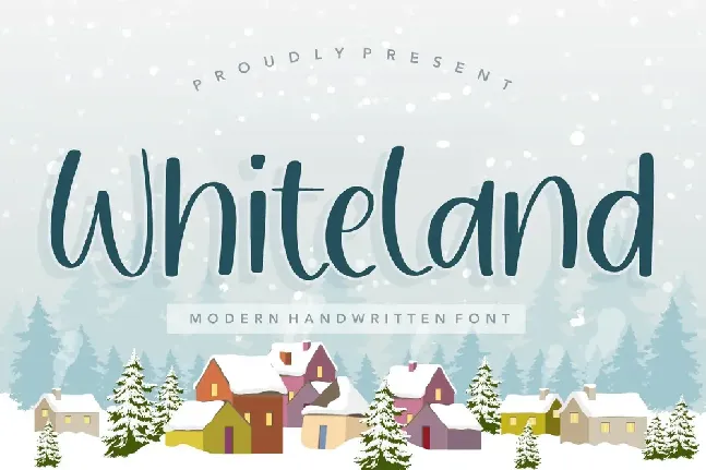 Whiteland font