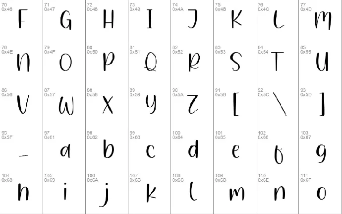 Whiteland font