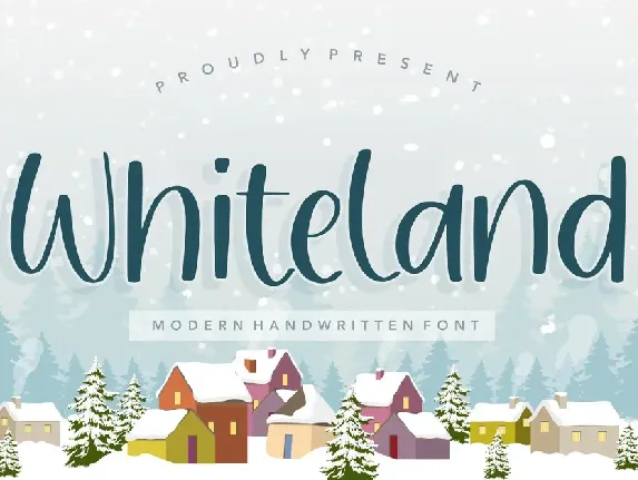 Whiteland font