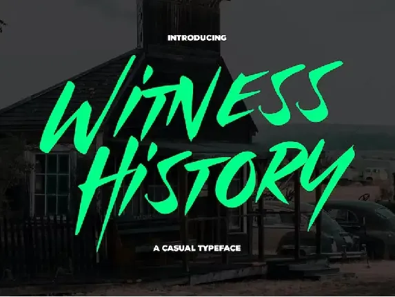 Witness History font