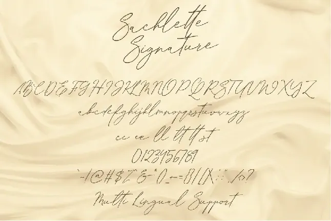 Sachlette Signature font