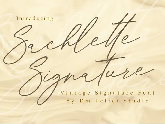 Sachlette Signature font