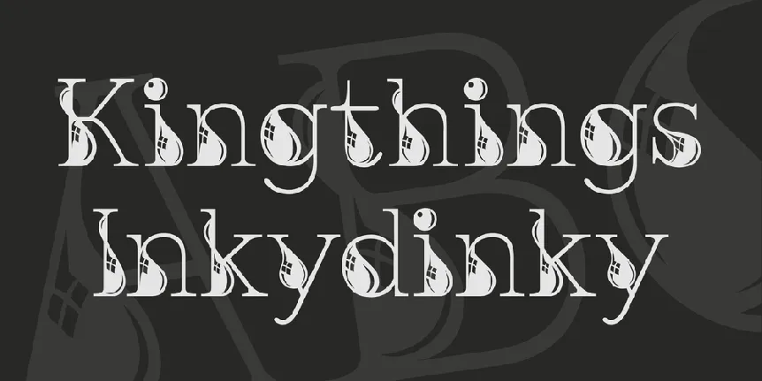 Kingthings Inkydinky font