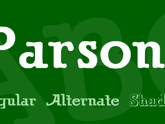 Parsons font