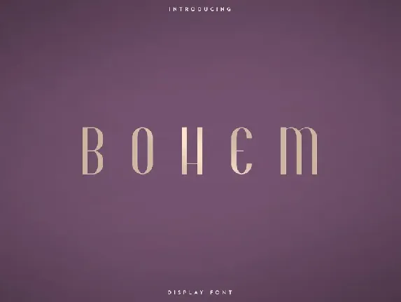 Bohem font