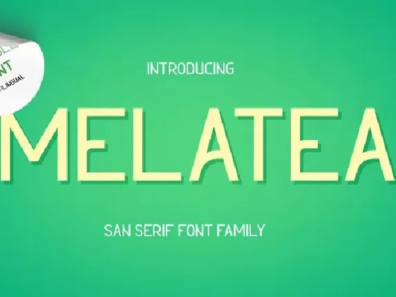 Melatea font