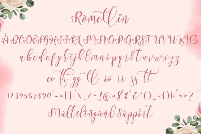 Romellin font