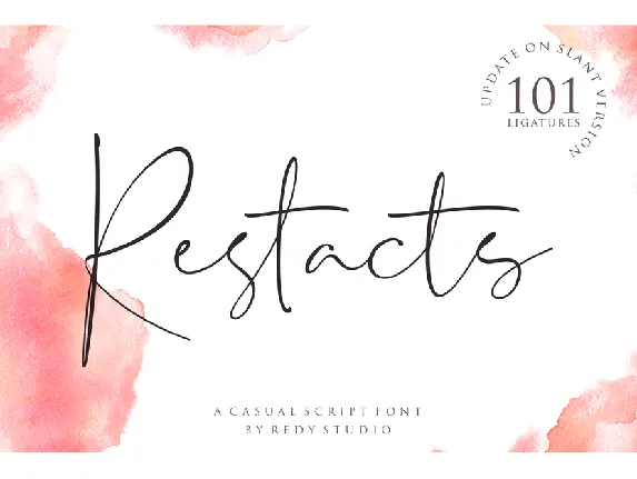 Restacts Handwritten font