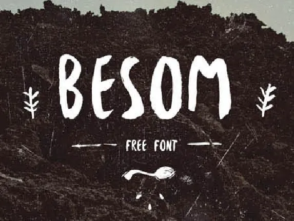 Besom Handwritten Brush font