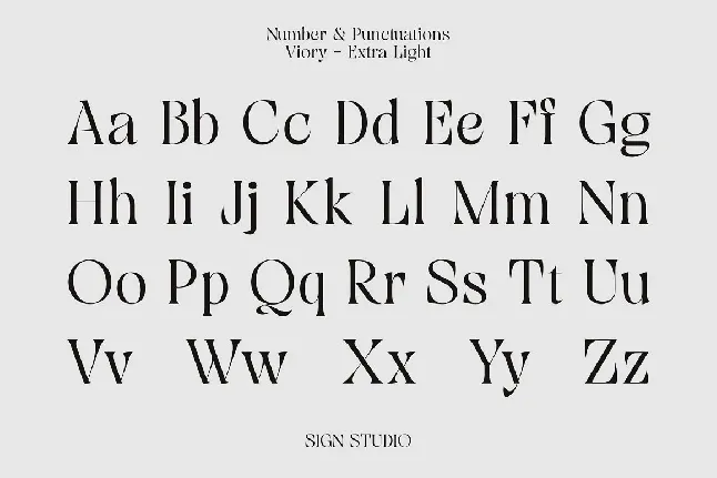 Viory font