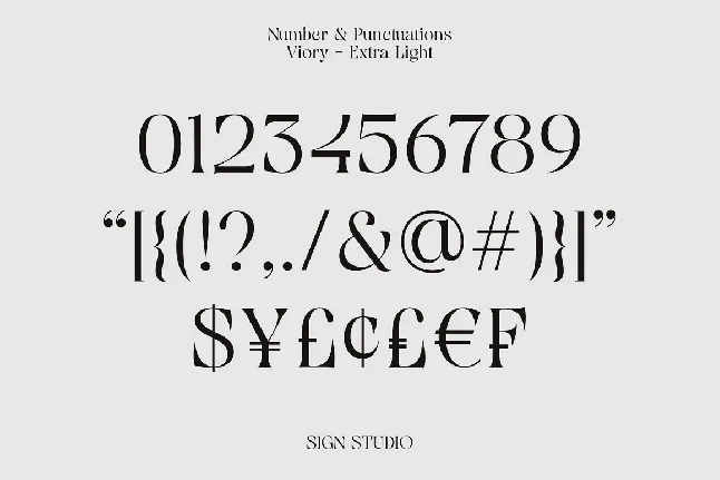 Viory font