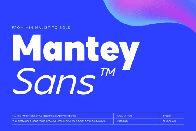 Mantey font