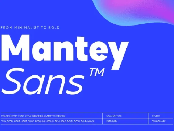 Mantey font