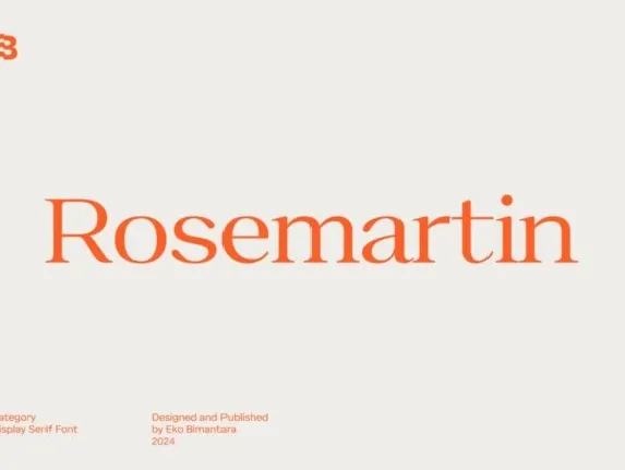 Rosemartin font