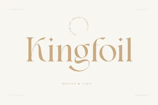 Kingfoil font