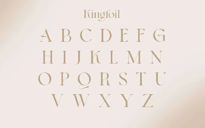 Kingfoil font