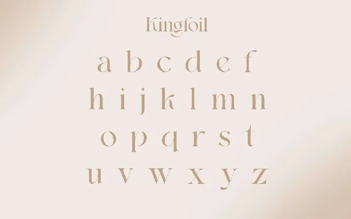 Kingfoil font