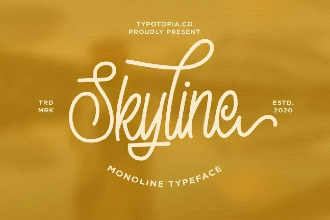 Skyline font