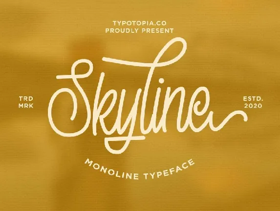 Skyline font