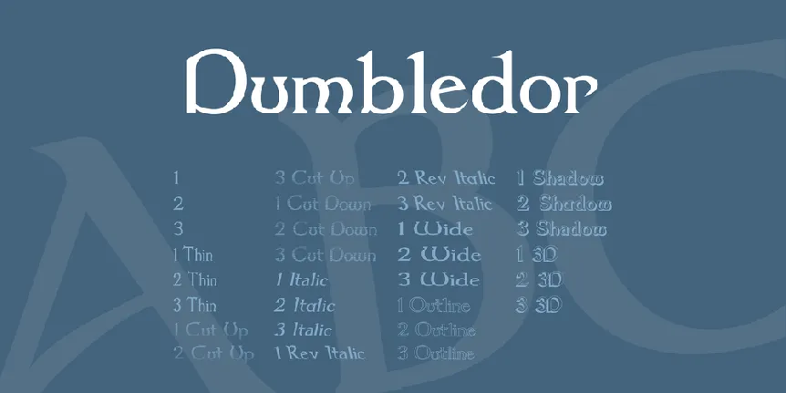 Dumbledor font