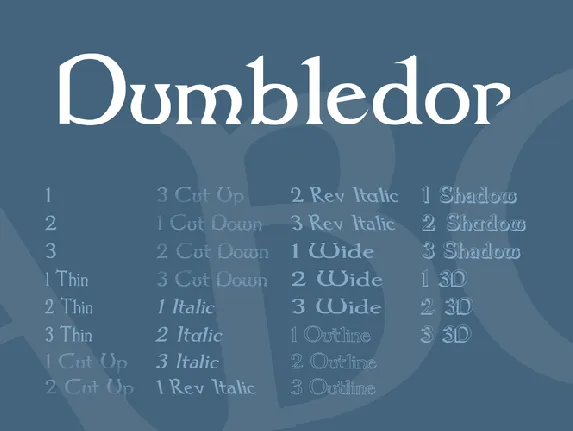 Dumbledor font