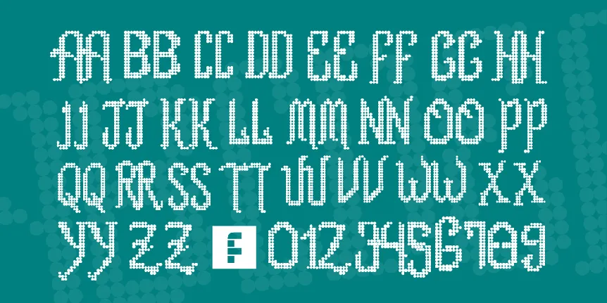 Romance fatal LCD font