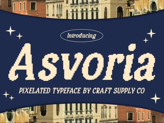 Asvoria Pixel font