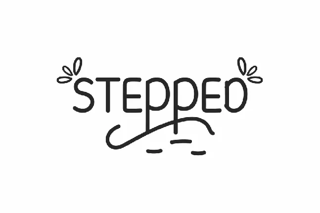 Stepped Demo font