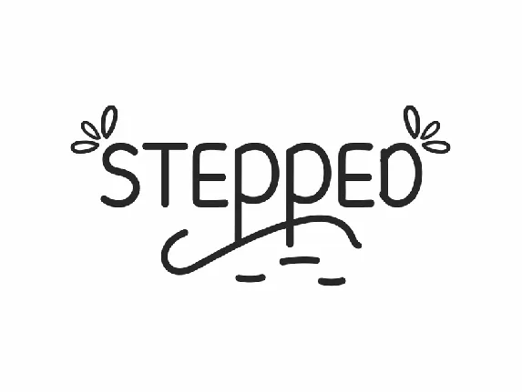 Stepped Demo font