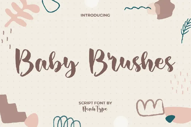 Baby Brushes Demo font