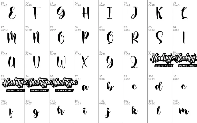 Baby Brushes Demo font