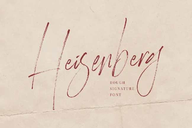 Heisenberg font