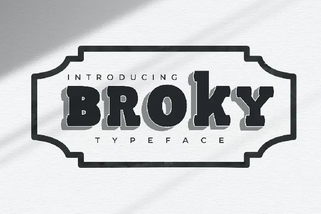 Broky font