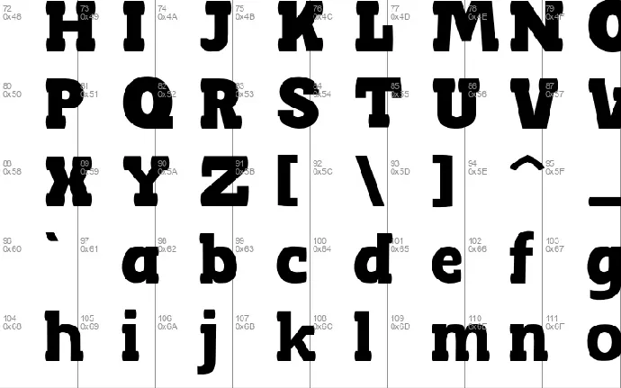 Broky font