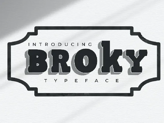 Broky font