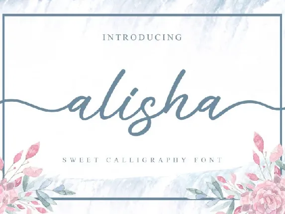 Alisha Sweet Calligraphy font